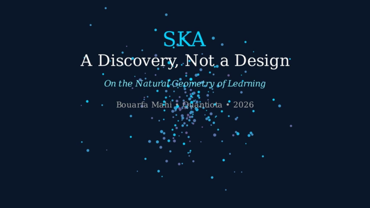 A Discovery Not a Design