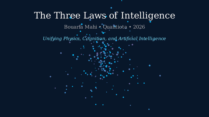 The Three Laws of Intelligence